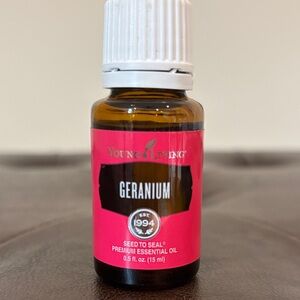 Young Living Geranium Oil with Pink Label
